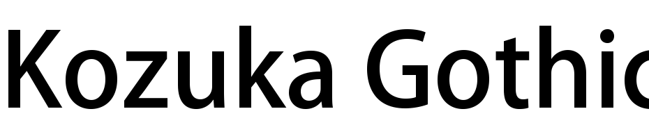 Kozuka Gothic Pro M Font Download Free